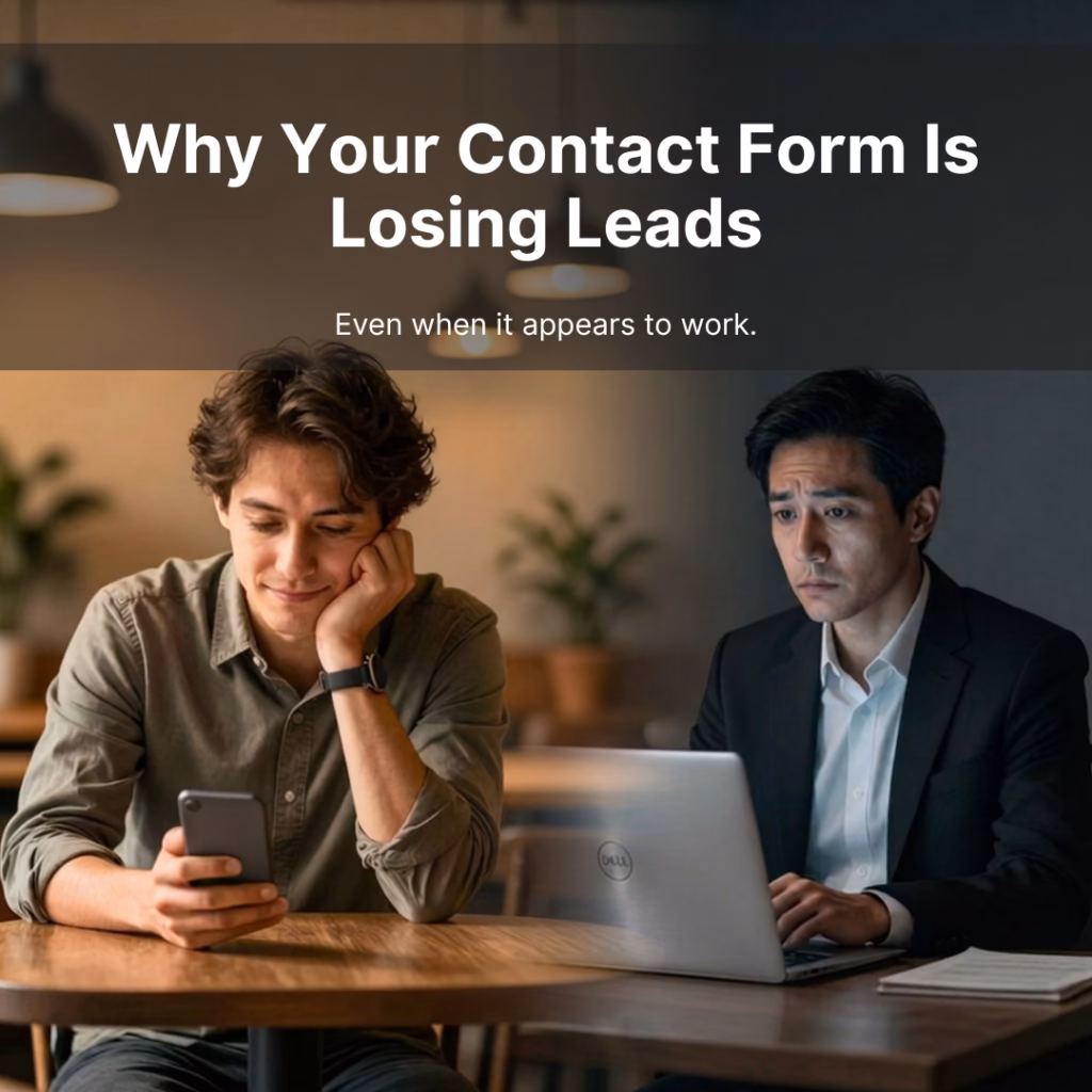 Why Your Contact Form Is Losing Leads, Even When It Appears to Work